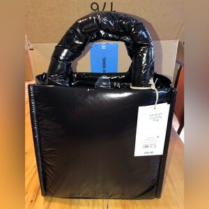 A New Day Black Puffy Bag